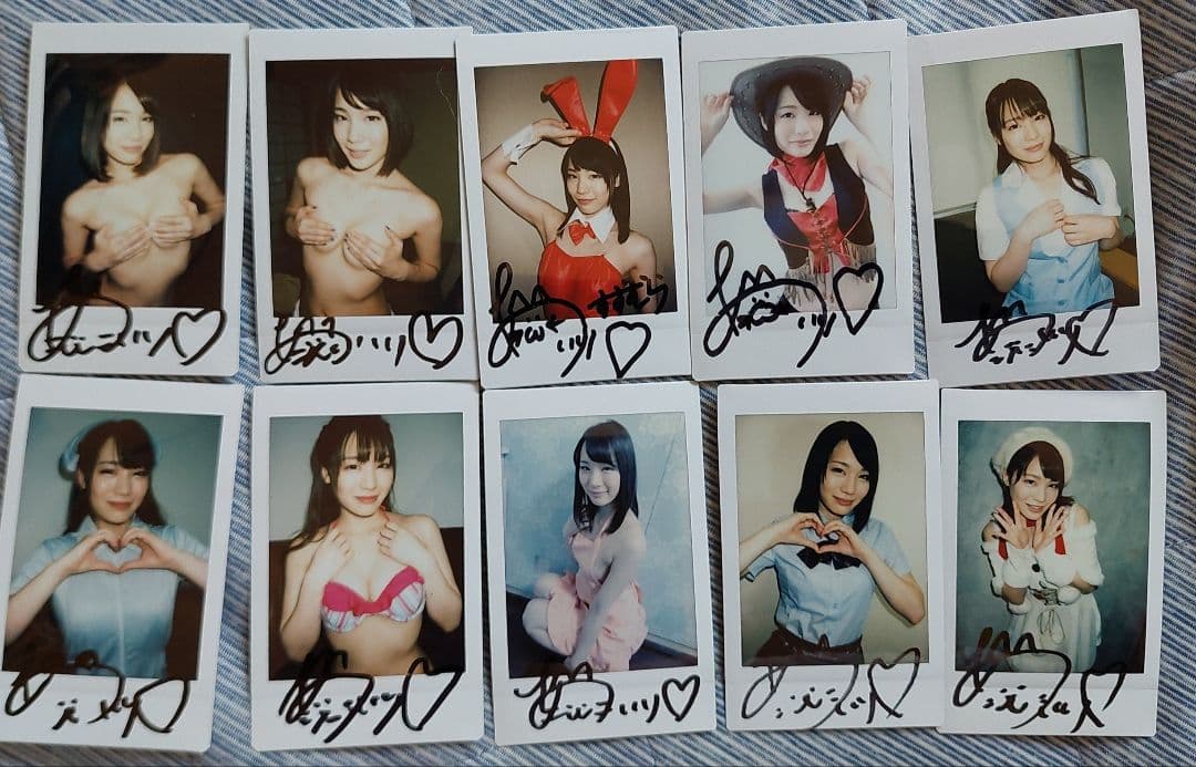 鈴村あいり　チェキ10枚　ミニ色紙+チェキアルバム　セット