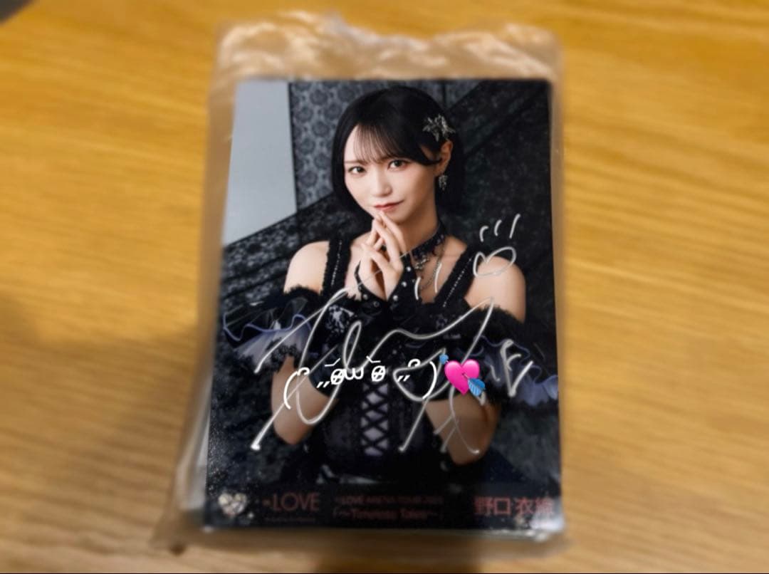 野口衣織 イコラブ 生写真 直筆 アリツア2025衣装