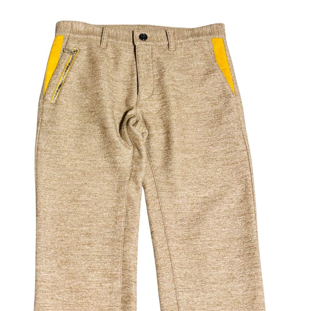MARK&LONA｜グレー イエローアクセント スポーツパンツ ゴルフウェア