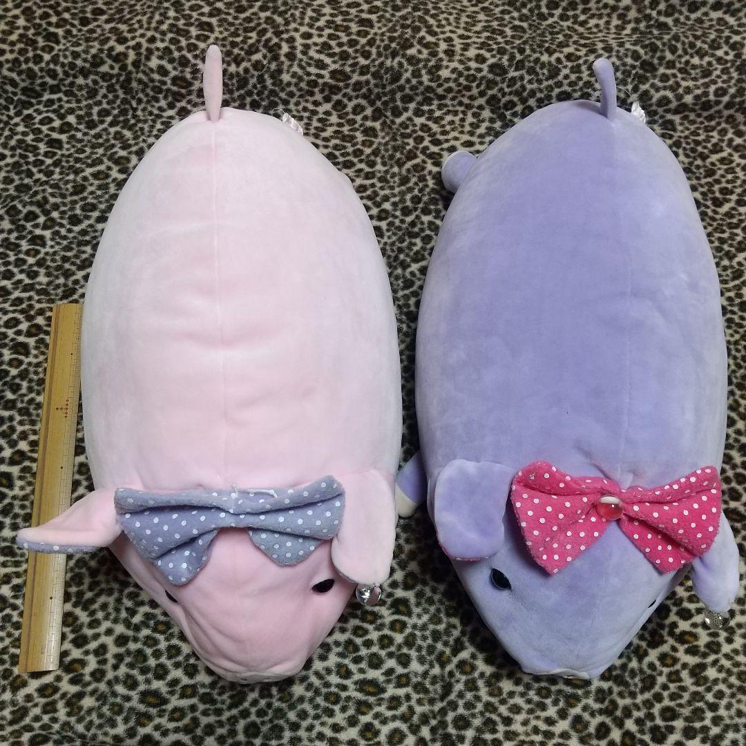 バンビーナ ふぁふぁとんさま ぬいぐるみ ピンク パープル ブタぬいぐるみ
