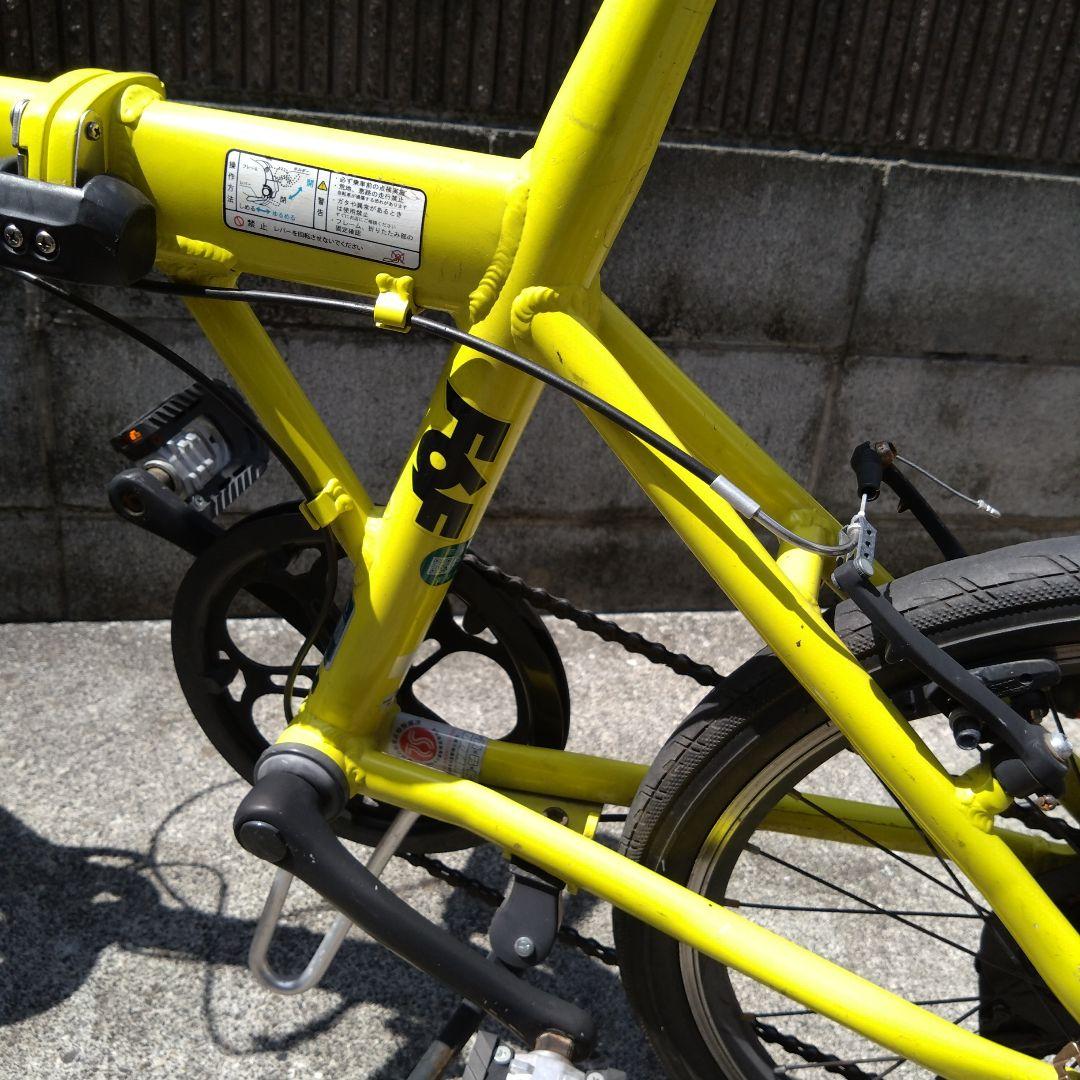 町田市引取限定　CYLVA 折りたたみ自転車 イエロー