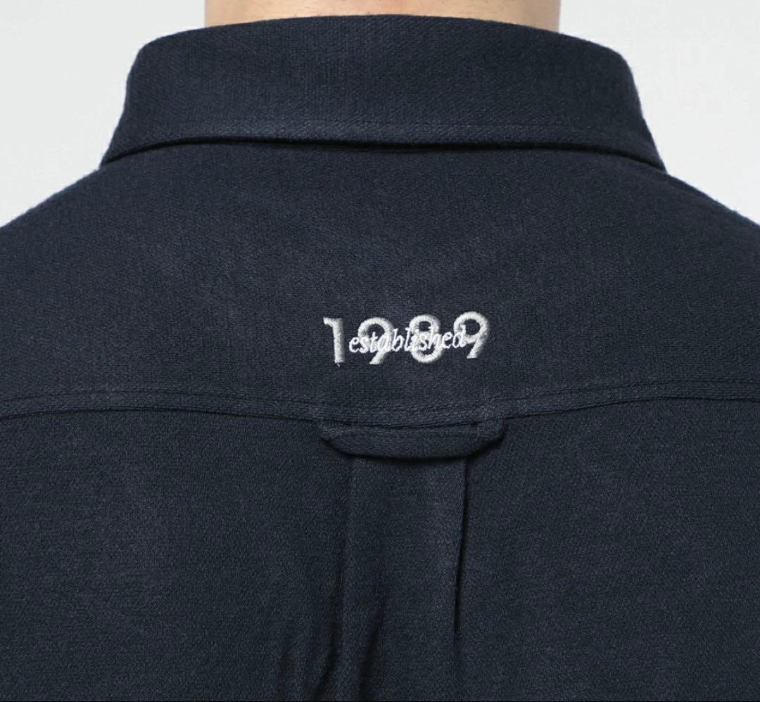 パーリーゲイツ ストレッチカノコ スムースピーチ長袖ポロシャツ（D.NAV／5）