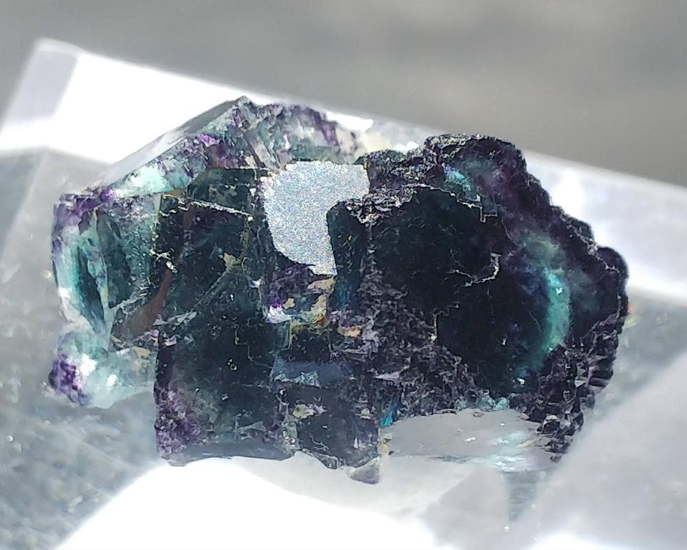 516 オコルス鉱山 フローライト ブルーグリーン パープル 蛍石