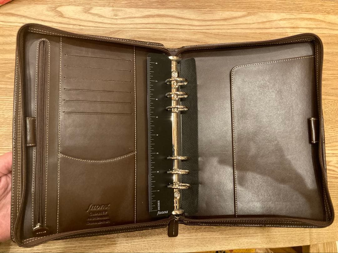 Filofax ブラウン レザー マルチケース