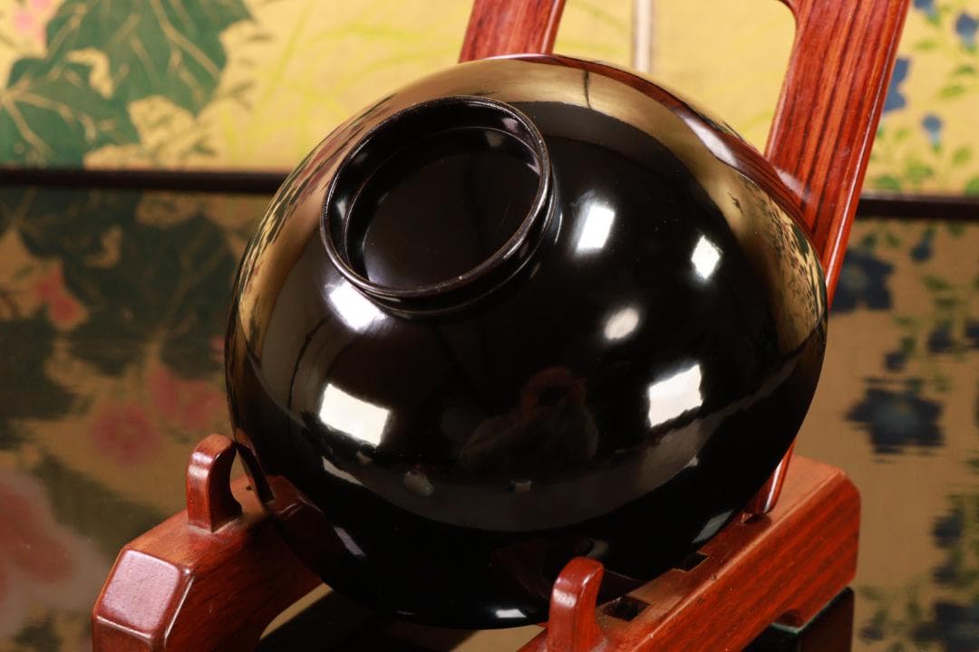 BJ110　時代輪島塗　流水紅葉桜図蒔絵　吸物椀　五客　木製　茶道具 懐石 会席