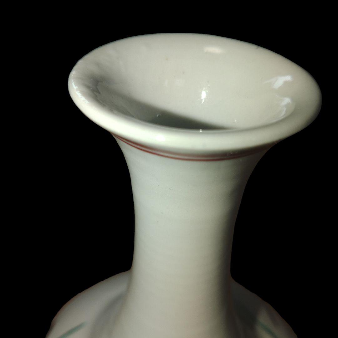 九谷焼　浅蔵五十吉　花鳥図花入　共箱付