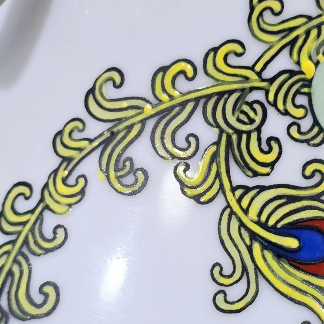 中国美術 鳳蕭圖 花瓶 仙女 磁器製花瓶 乾隆年製 職人手描き 西王母 当時物