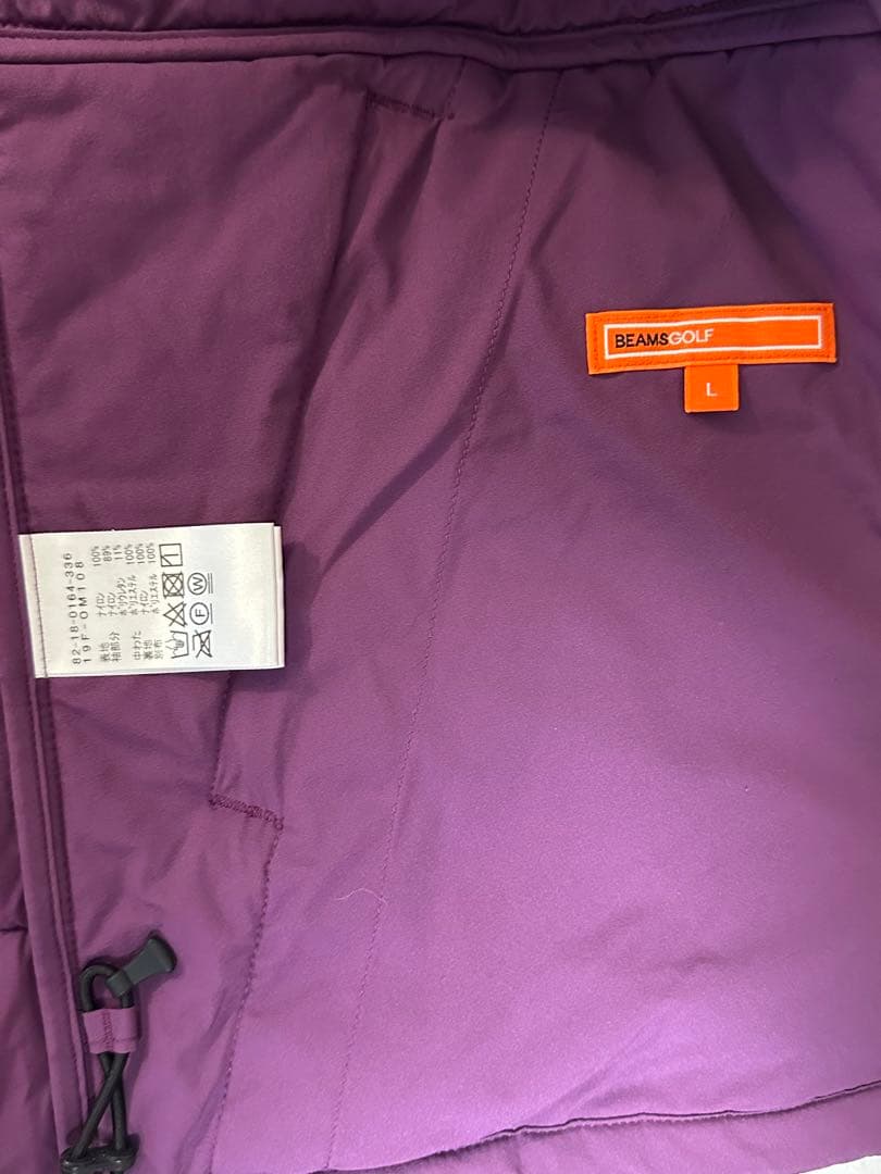BEAMS GOLF パープル　ダウン