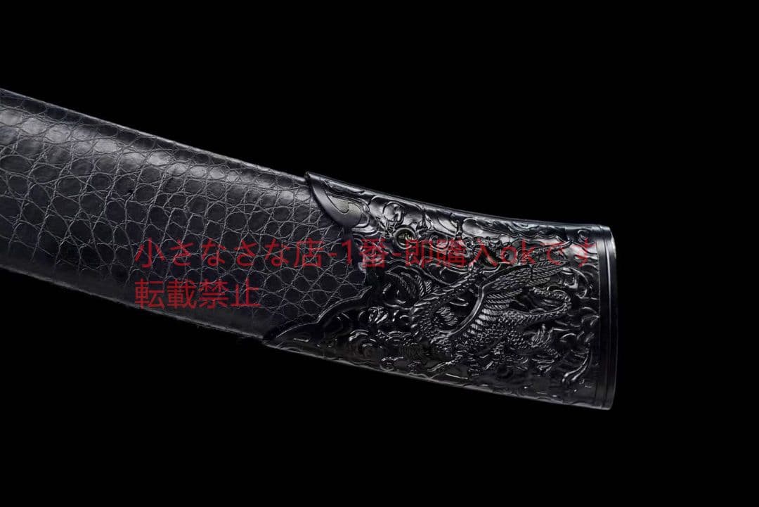 【龍虎の太刀-溝開き金】古兵器 武具　刀装具　日本刀　模造刀 居合刀