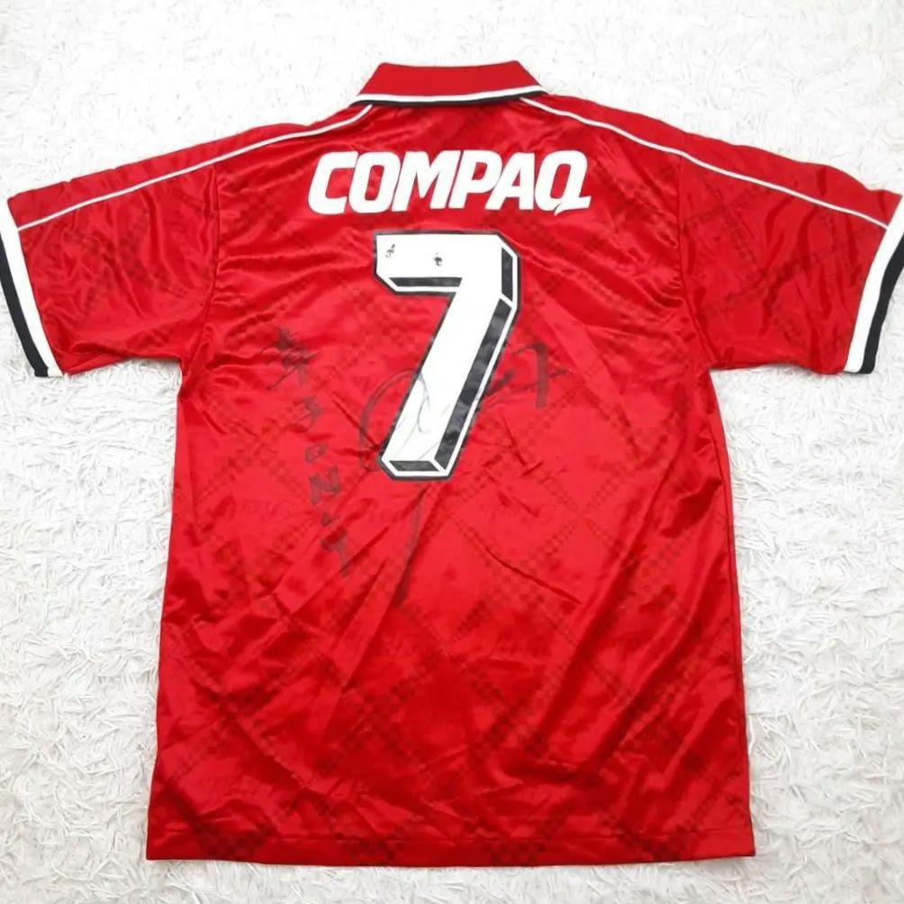 希少サイン入り◎PUMA 浦和レッズ 岡野雅行 7 応援用ユニフォーム 97年