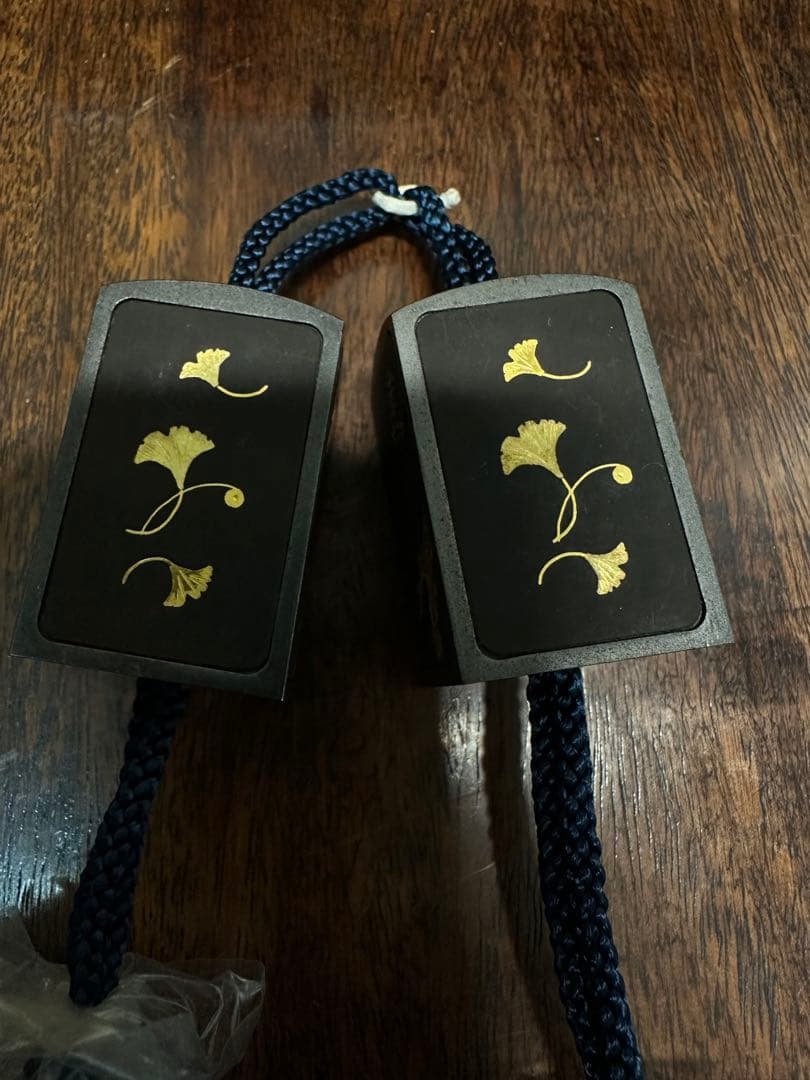 鉄地金象嵌　掛け軸　風鎮　骨董　古美術