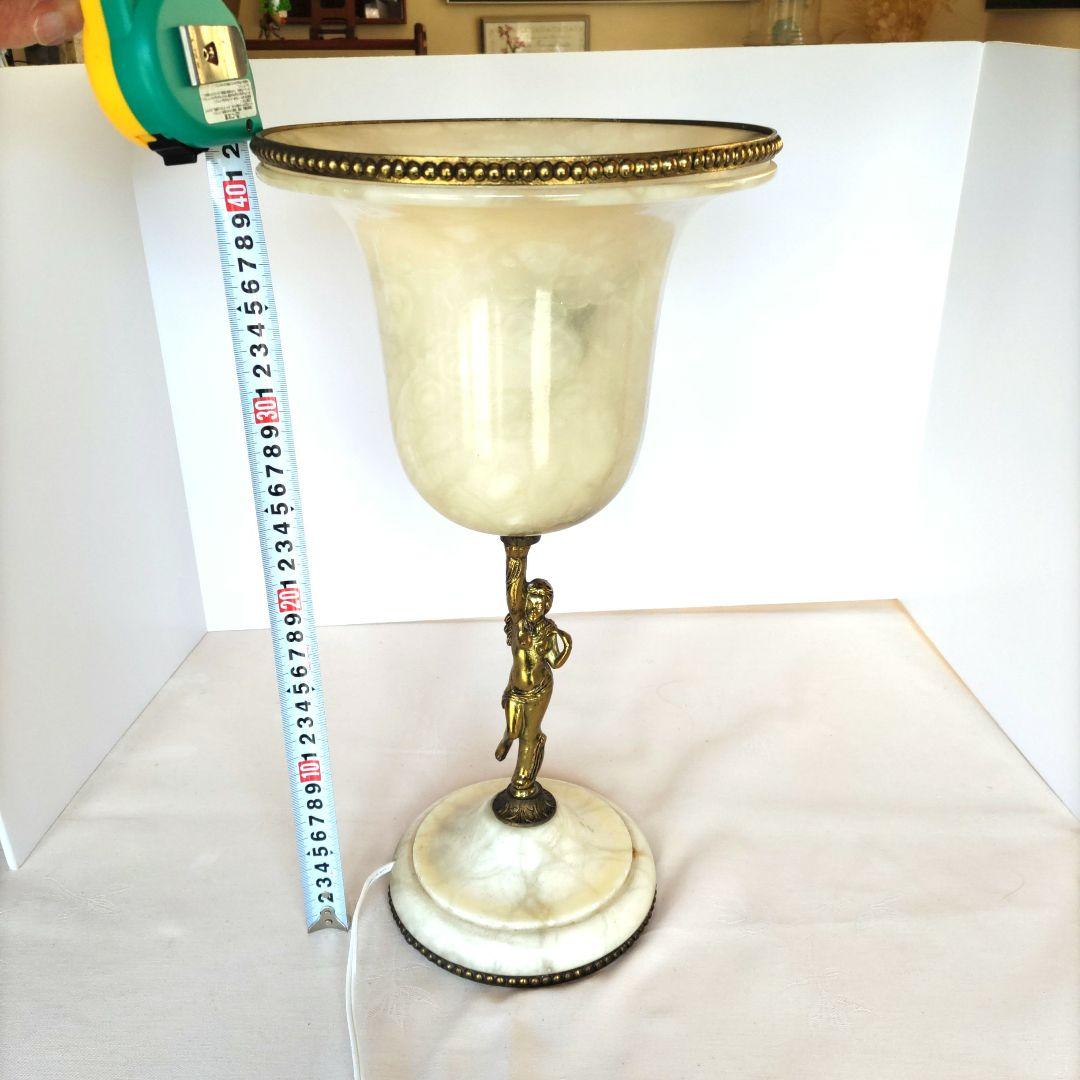 電気スタンド　人造大理石　アンティーク