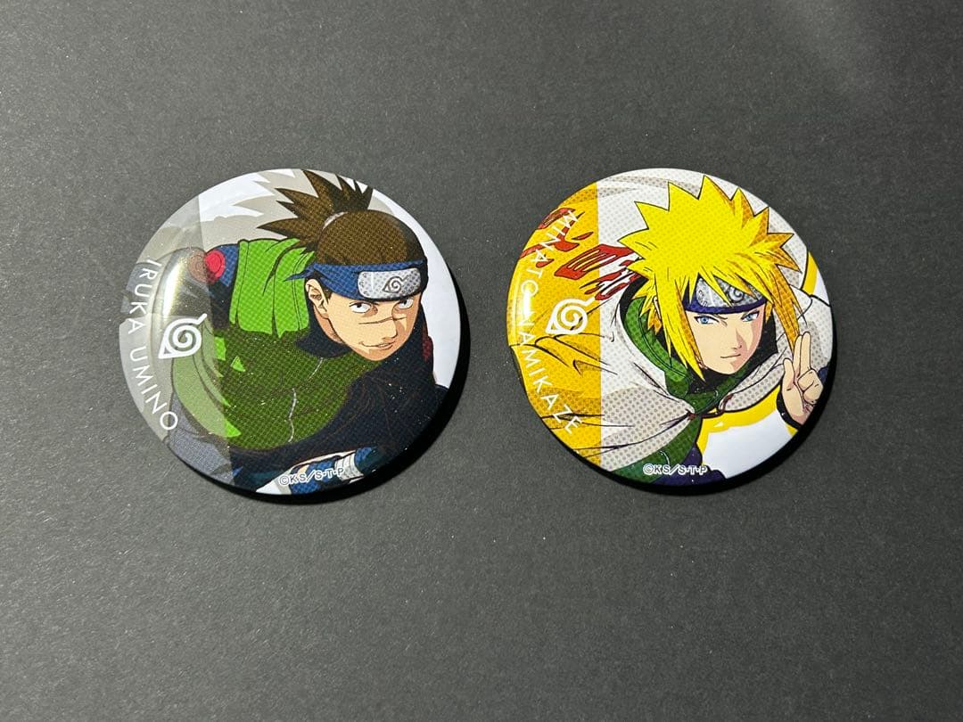 NARUTO ジャンフェス2017 缶バッジ イタチ ミナト イルカ
