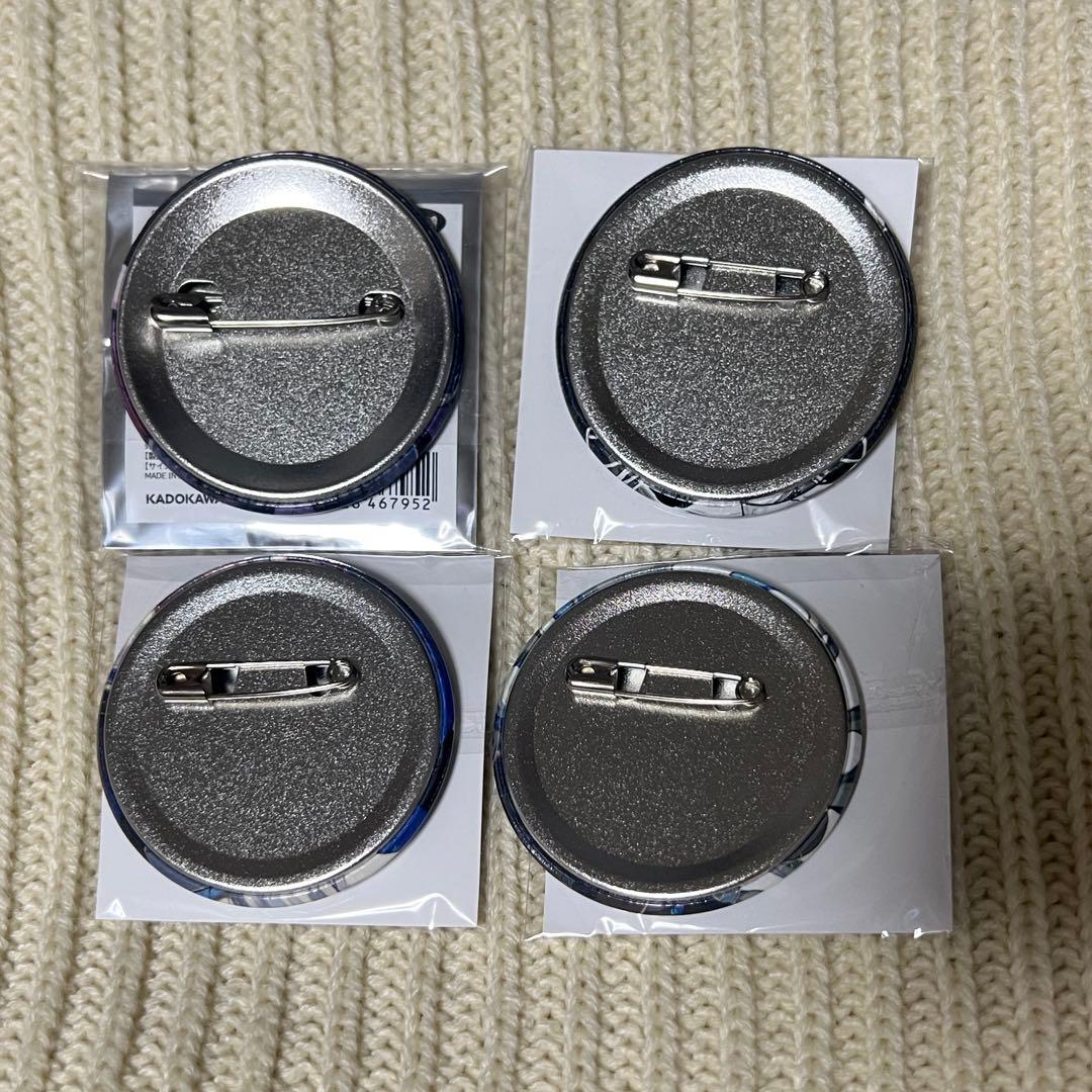 文スト　太宰治　中原中也　ホログラム缶バッジ novels ver 4点セット