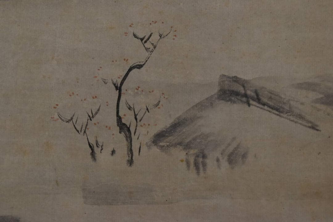 【真作】住吉弘貫/和尚図/横物/掛軸/名家伝来/AA-71