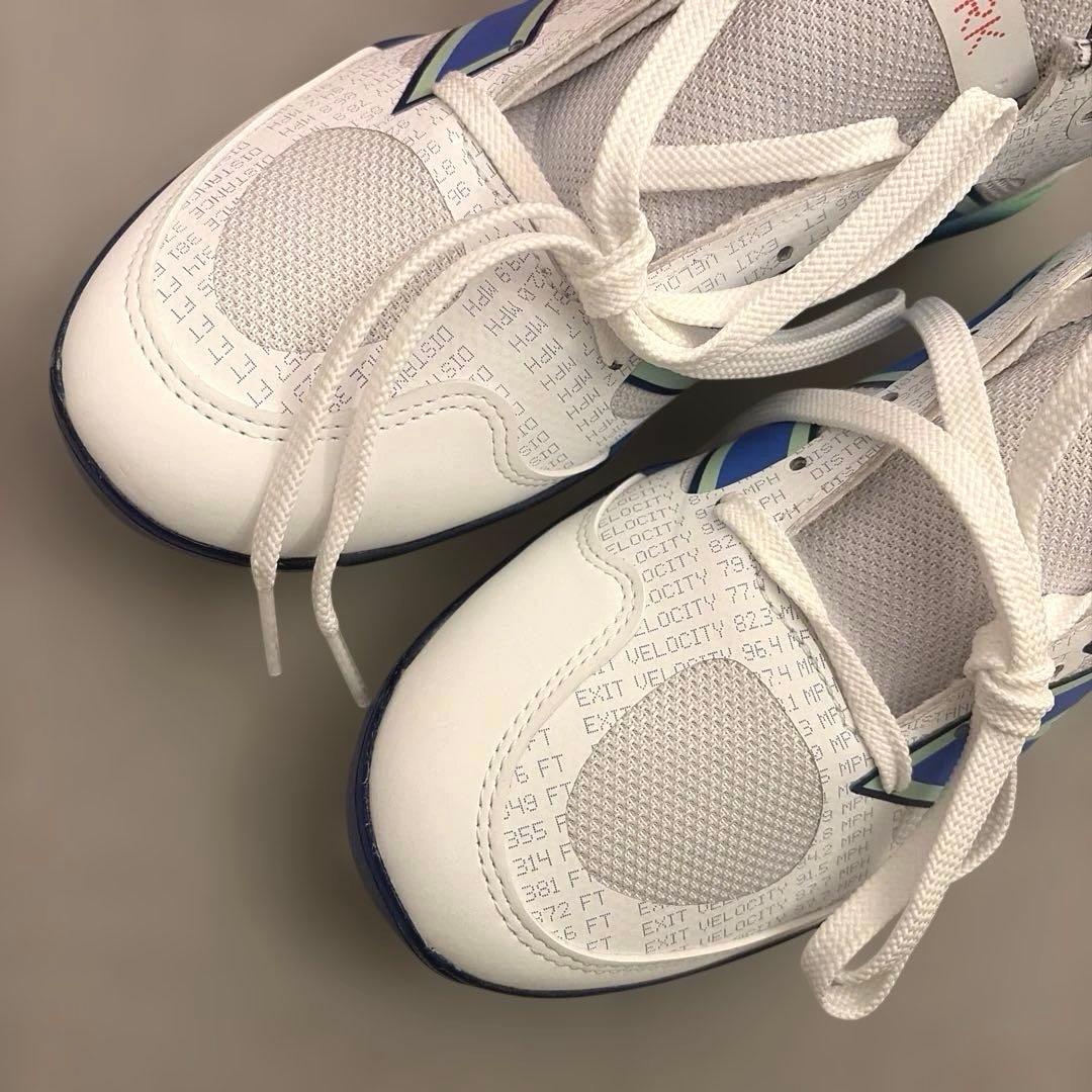 new balance 28cm 野球 スパイク スニーカー 2E 青 新品