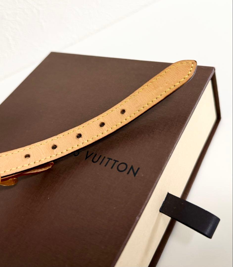 【未使用品】LOUIS VUITTON ルイヴィトン リボン付き首輪　モノグラム
