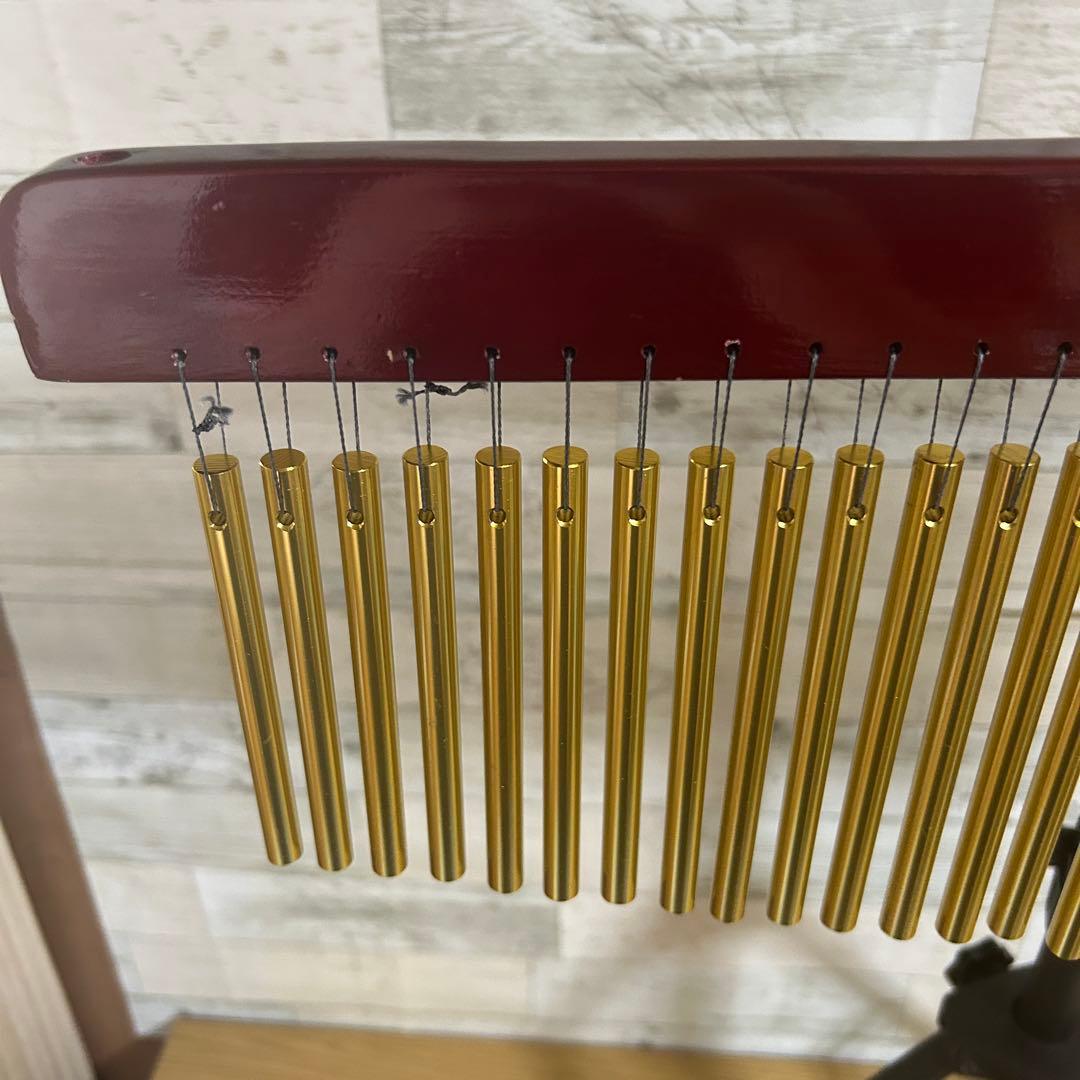 【善吉】 ウインドチャイム 36本 スタンド付き メーカー不明