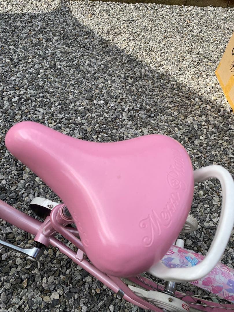 ピンク 幼児用自転車 フロントバスケット付き　16インチ