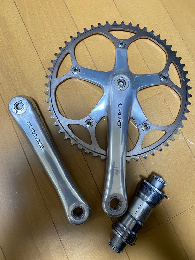 njs Dura-Ace 165mm ピストクランクセット BB.チェーンリング