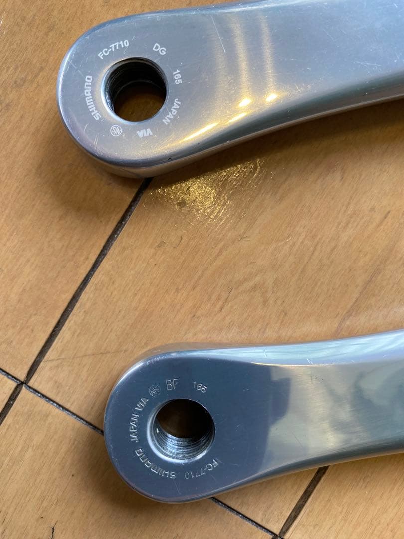 njs Dura-Ace 165mm ピストクランクセット BB.チェーンリング