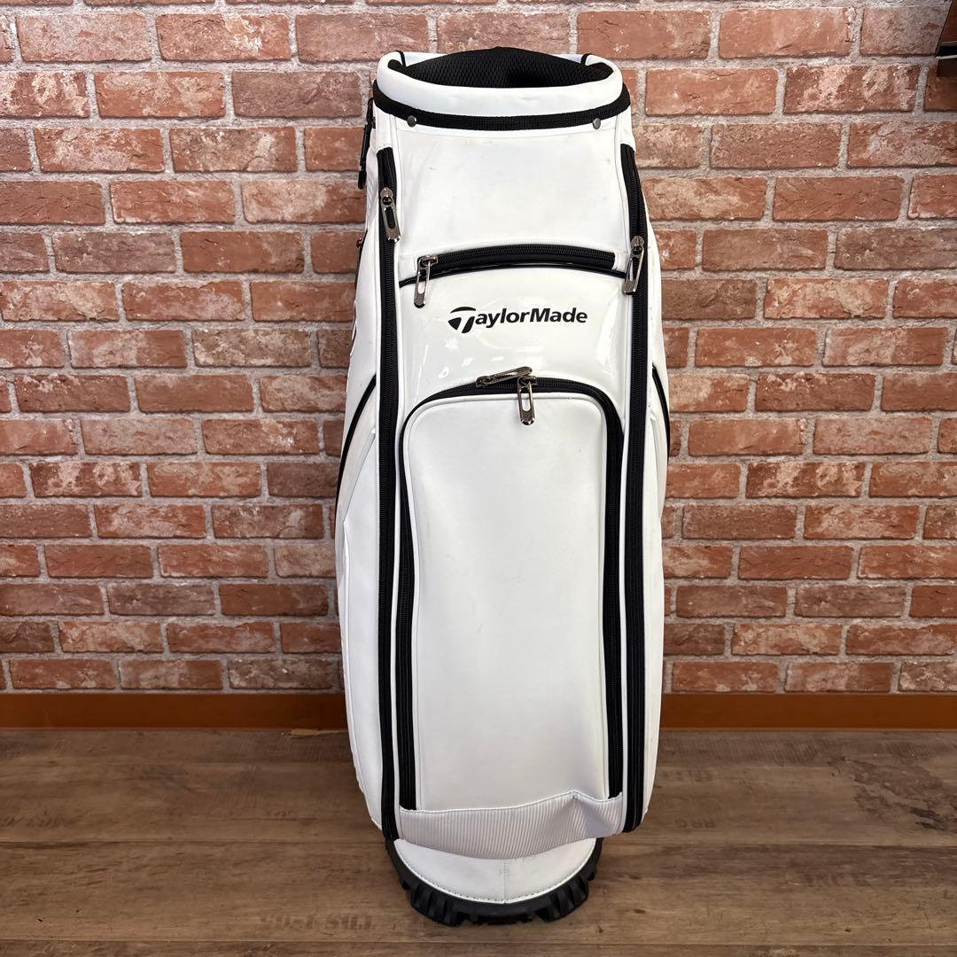 ‼️テーラーメイド エナメル キャディバック 9.5型 ホワイト×ブラック‼️