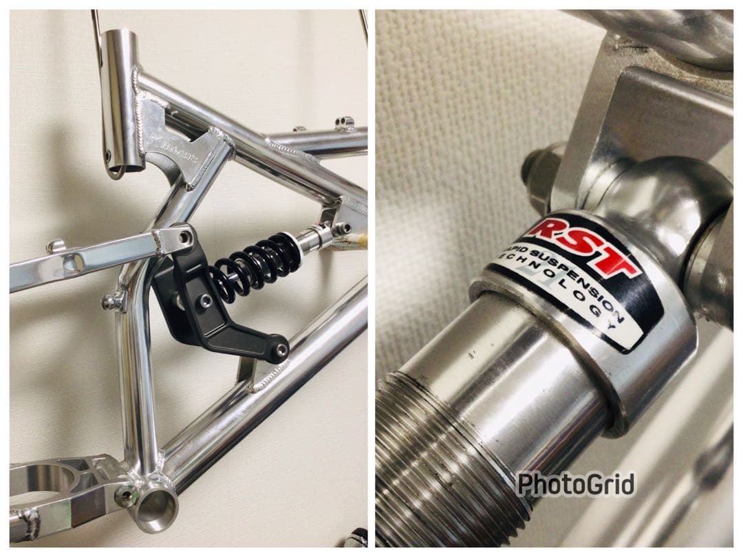 レース用フルサスMTB 英国製 Kinesis アルミ合金フレームセット 未使用