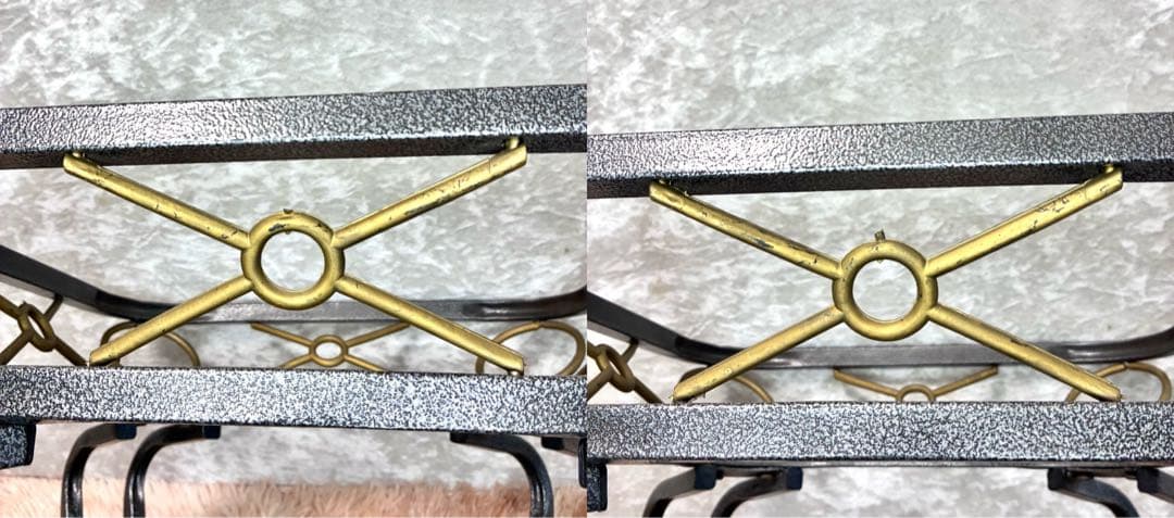 ネコ脚 ガラストップテーブル アンティーク ビンテージ