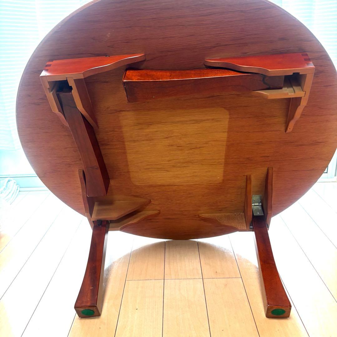 【激レア】ちゃぶ台 円卓 丸卓 昭和レトロ アンティーク 木製 インテリアその他