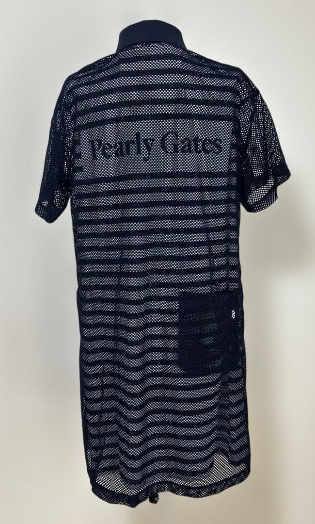 ★新品タグ付き PEARLY GATES メッシュワンピース ネイビー★