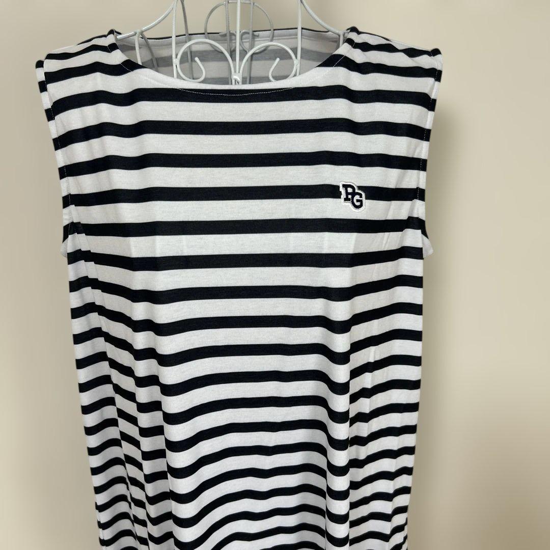 ★新品タグ付き PEARLY GATES メッシュワンピース ネイビー★