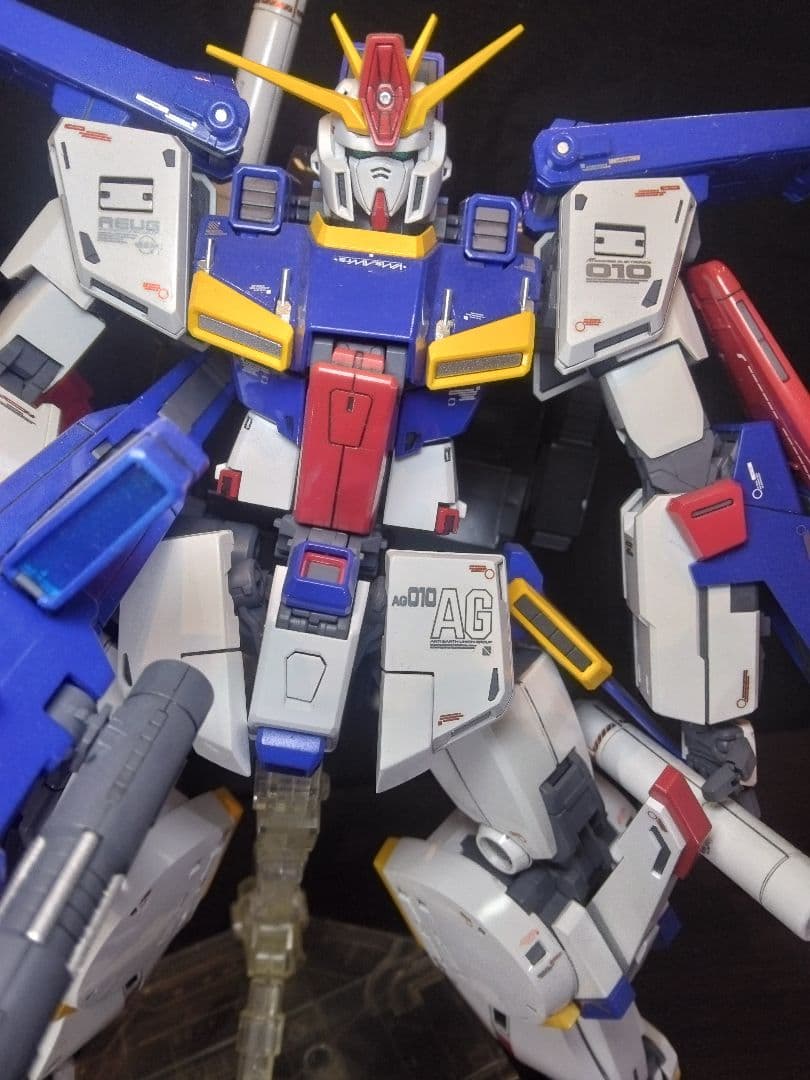 MG　ZZガンダムVer.Ka プレミアムデカール仕様　塗装完成品　説明書台座付