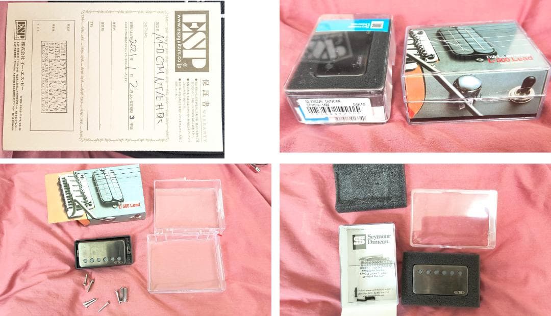 美品　ESP　M-II　CTM　NT/E#　BK　エレキギター　ギター