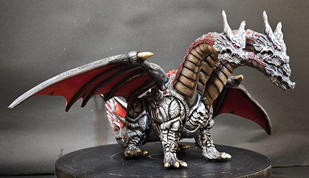 ゴジラ怪獣ソフビ　デスギドラ　リペイント完成品