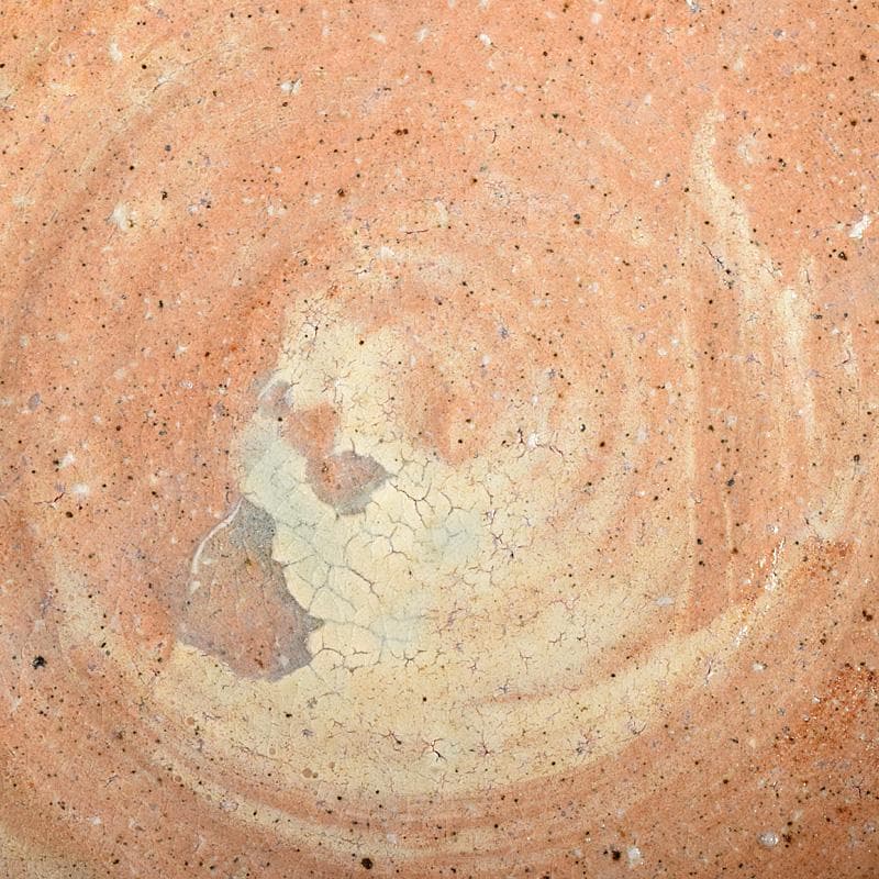 茶道具　萩焼　十代　三輪休雪作　菓子器　共箱　V　R8787B