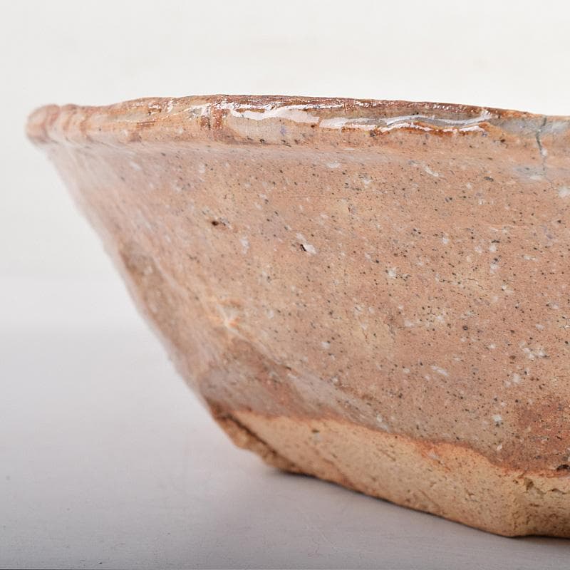 茶道具　萩焼　十代　三輪休雪作　菓子器　共箱　V　R8787B