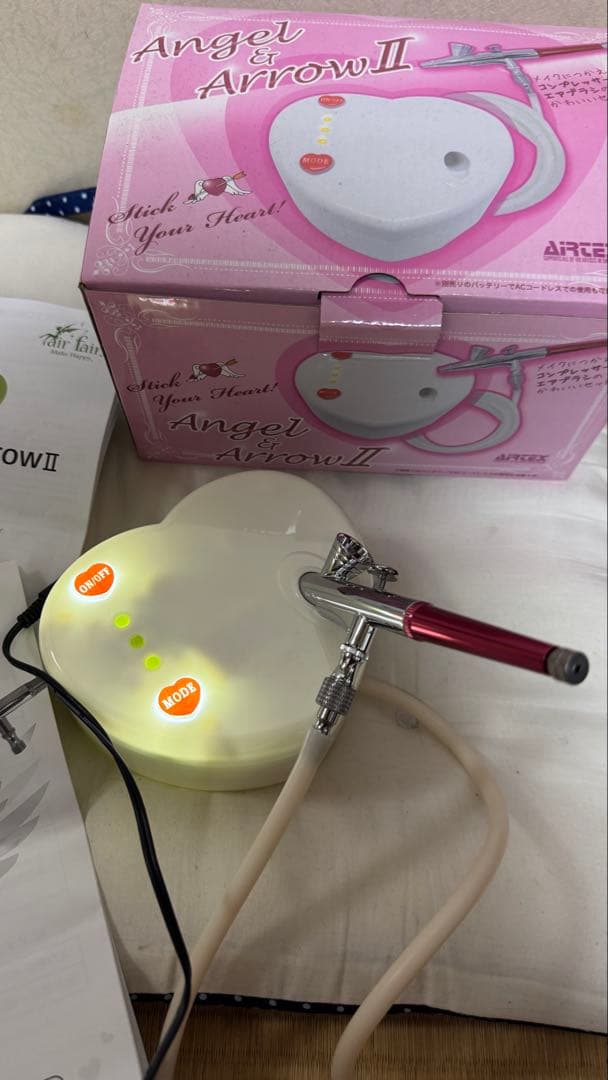 •美品エアブラシ 0.2mm エアテックスダブルアクション