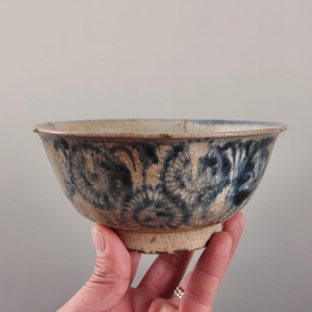 呉州染付 茶碗 18世紀頃 中国美術 古美術 茶道具 古道具 アンティーク