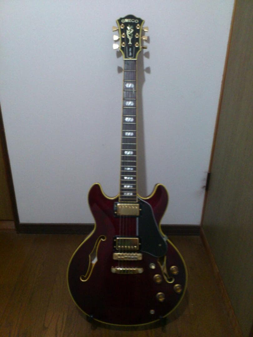 グレコ ヴィンテージ ギター SV-800 セミアコ ワイン
