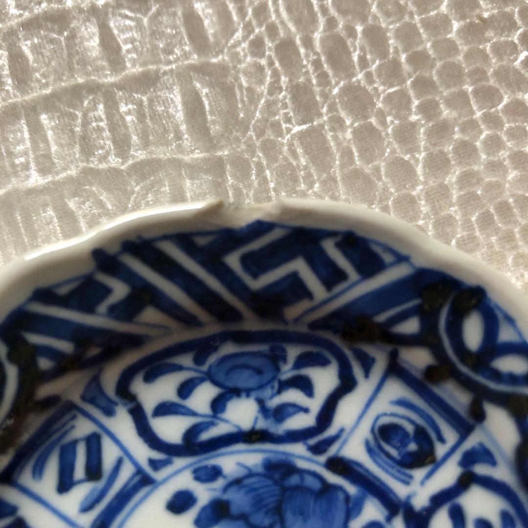 古伊万里 芙蓉手染付花鳥図手塩皿20枚　文化文政期