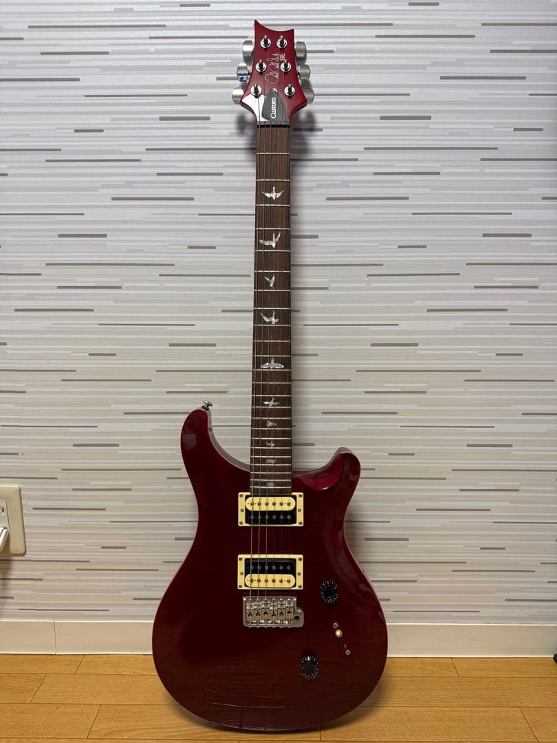 PRS SE custom24 赤/レッド　ギター