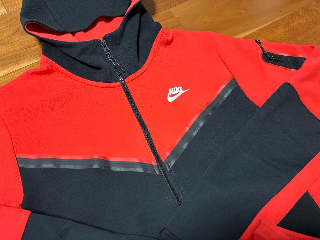 central cee愛用 NIKE テックフリース セットアップS レッド