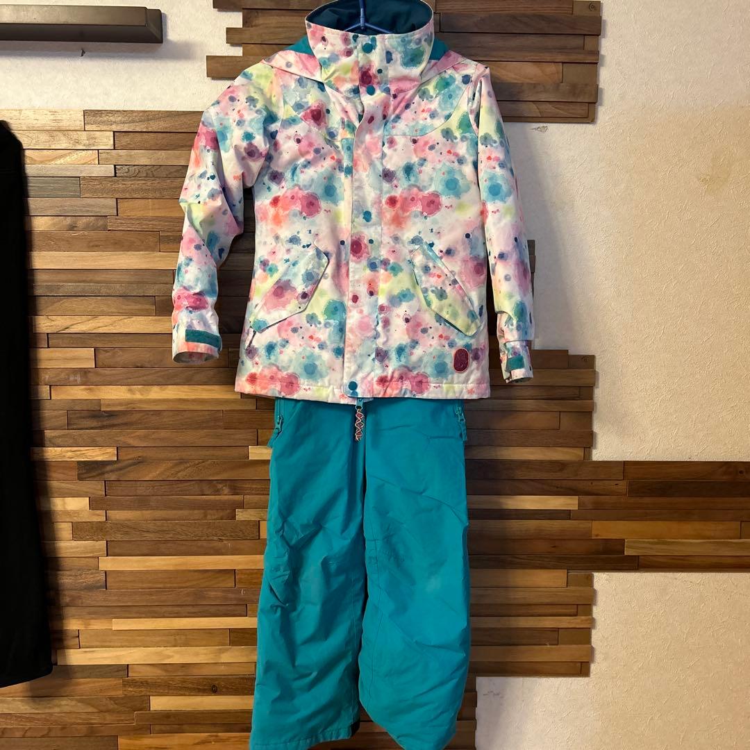 週末値下げ　スキーウェア　上下セット　120 130 バートン