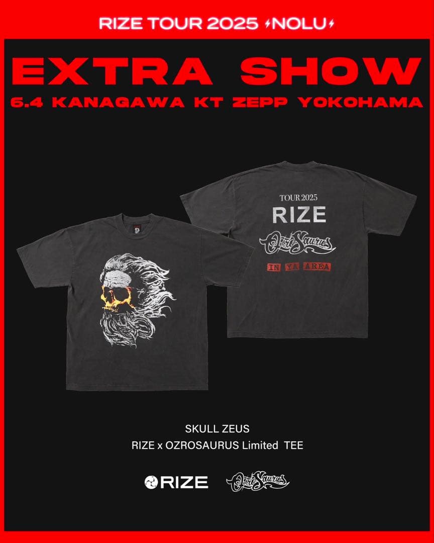 RIZE LIVE TOUR 2025 Limited Tee Mサイズ