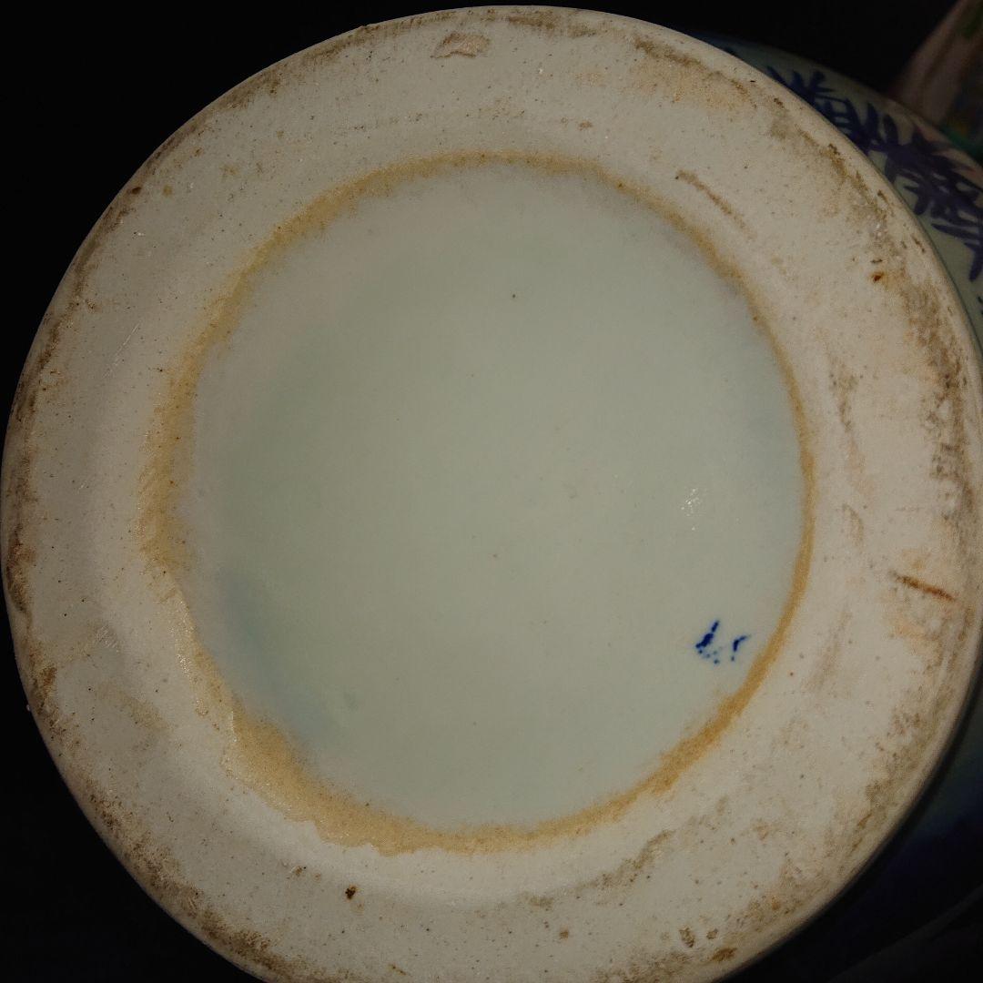 レトロ伊万里、特大染付徳利花瓶