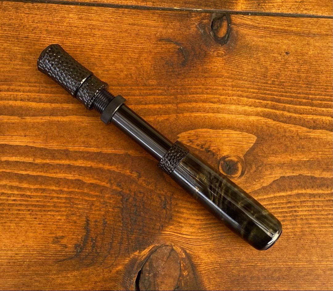 ロッドグリップ　インロッドフェルール　渓流釣り　スピニングロッド用　天然木