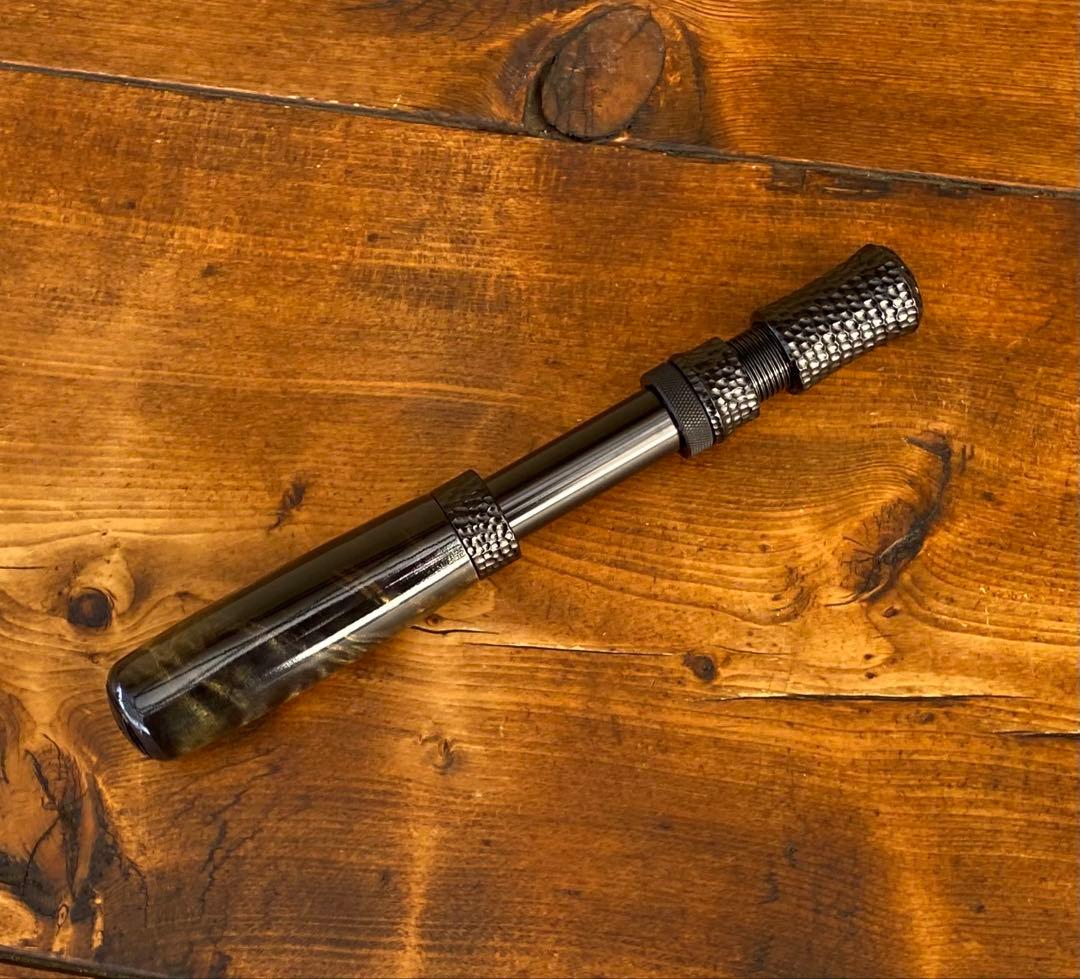 ロッドグリップ　インロッドフェルール　渓流釣り　スピニングロッド用　天然木