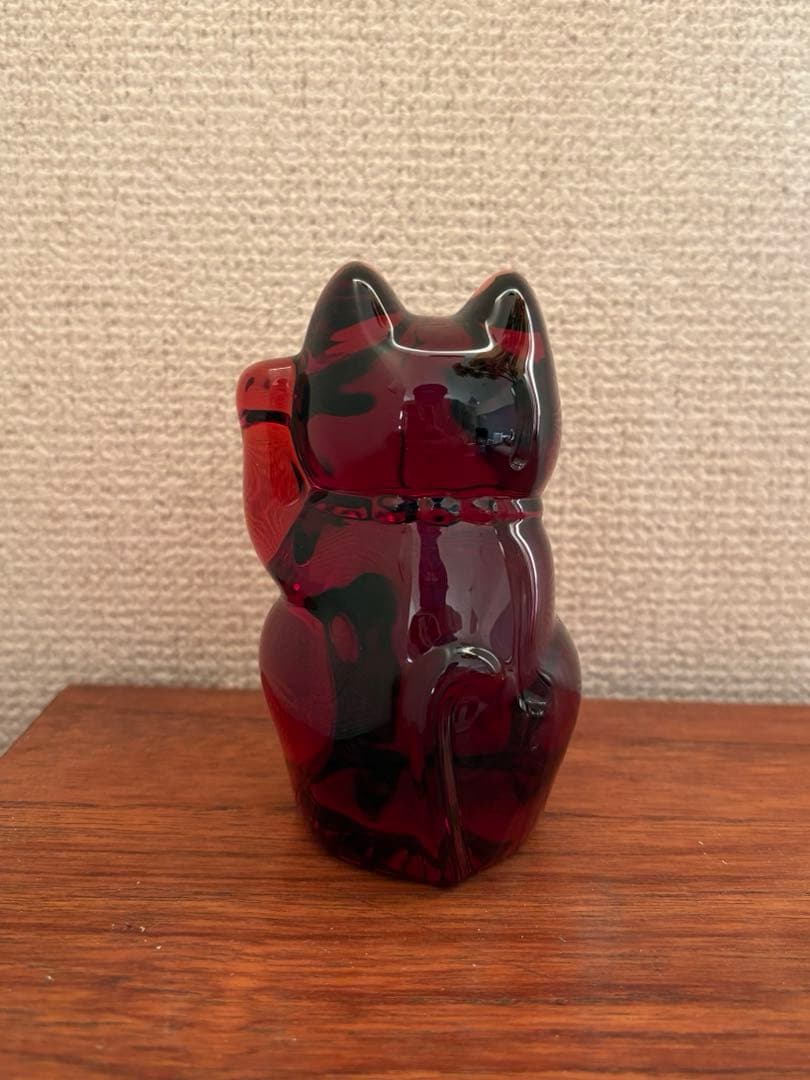 バカラ 招き猫 赤 箱なし