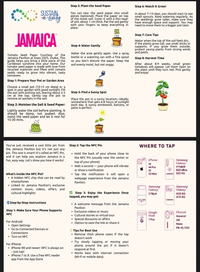 激レア❗️ジャマイカNFCピンバッチ、キーホルダー木製ペン、バッジ台紙は種入り❗️