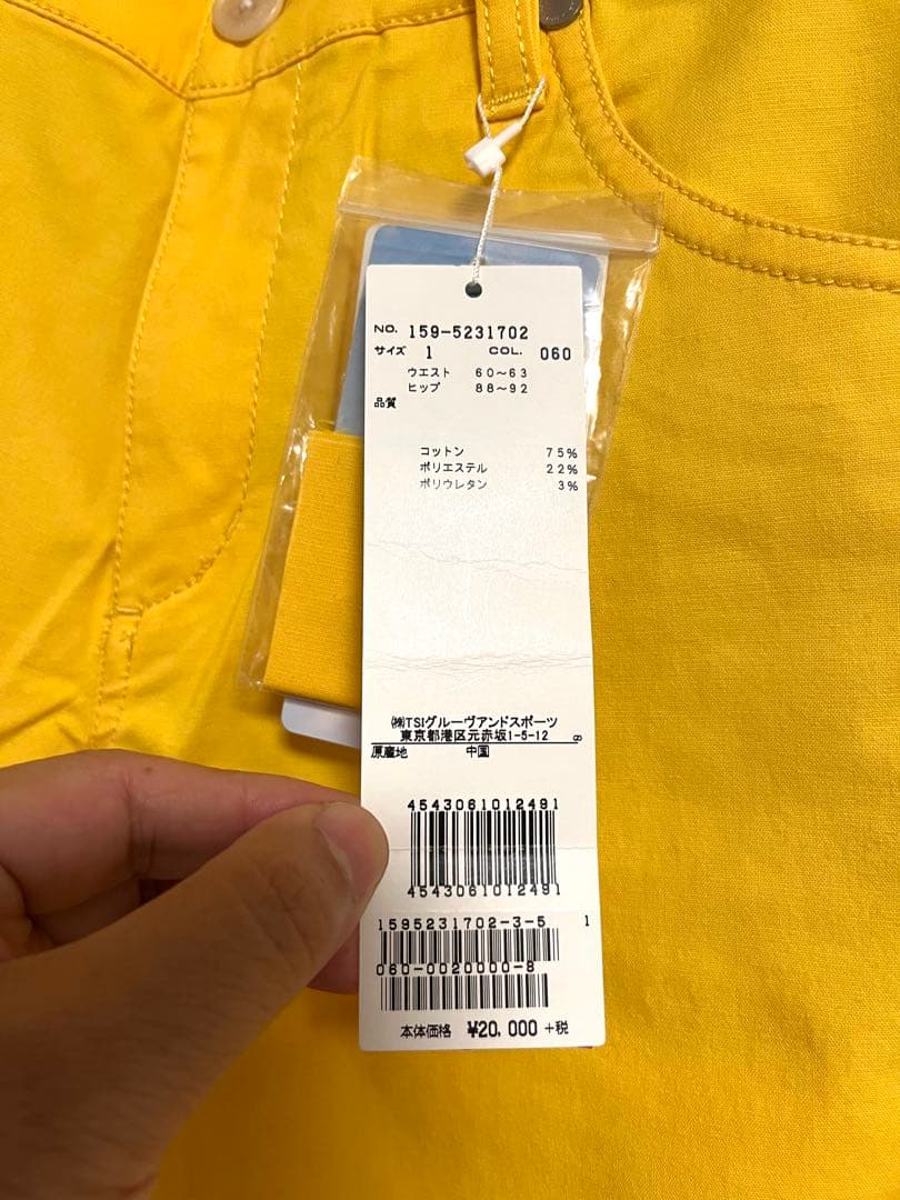 パーリーゲイツ マスターバニーエディションイエローパンツ M未使用品